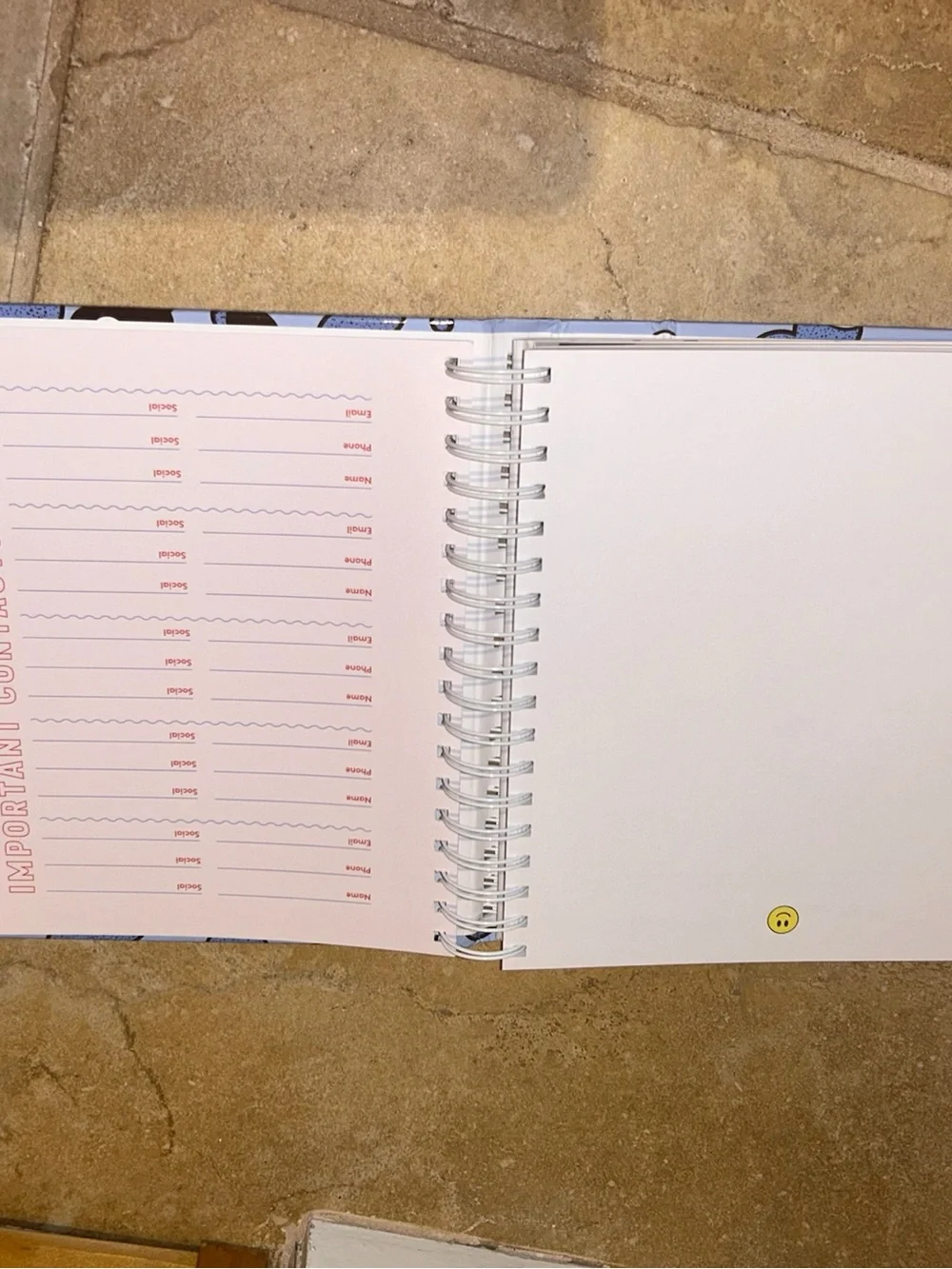 Emma Chamberlain The Ideal Planner - Blue Graphic Hard Cover